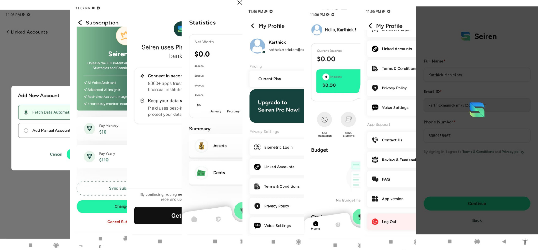 Siren Expense Tracker